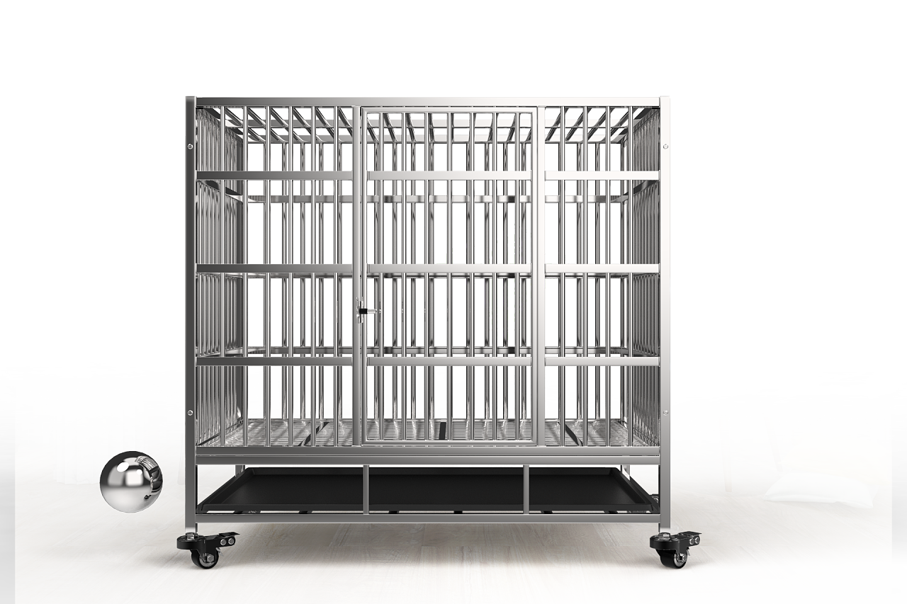 宠物不锈钢笼子建模渲染 - 原创作品 - 站酷(zcool)