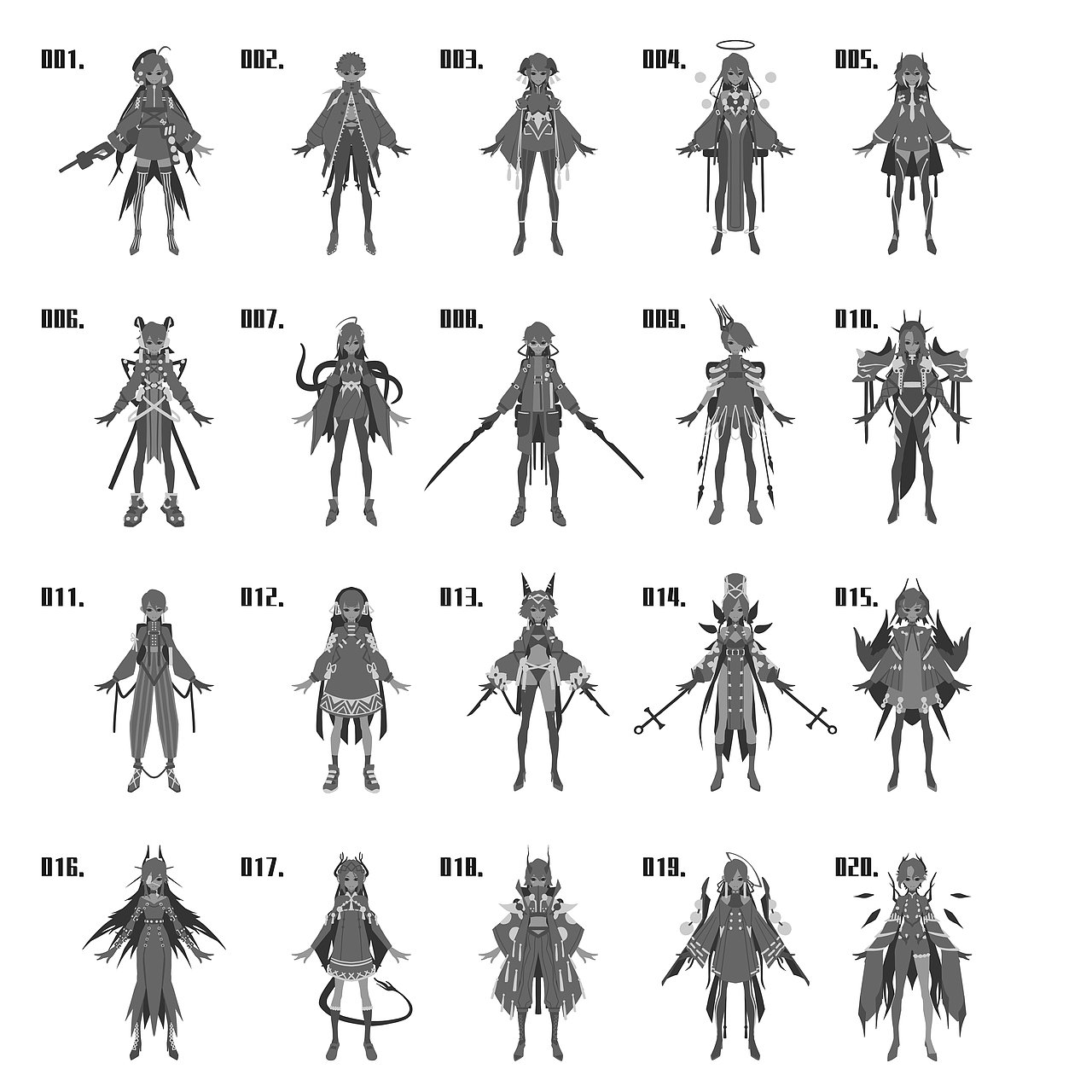 最近的角色速写练习