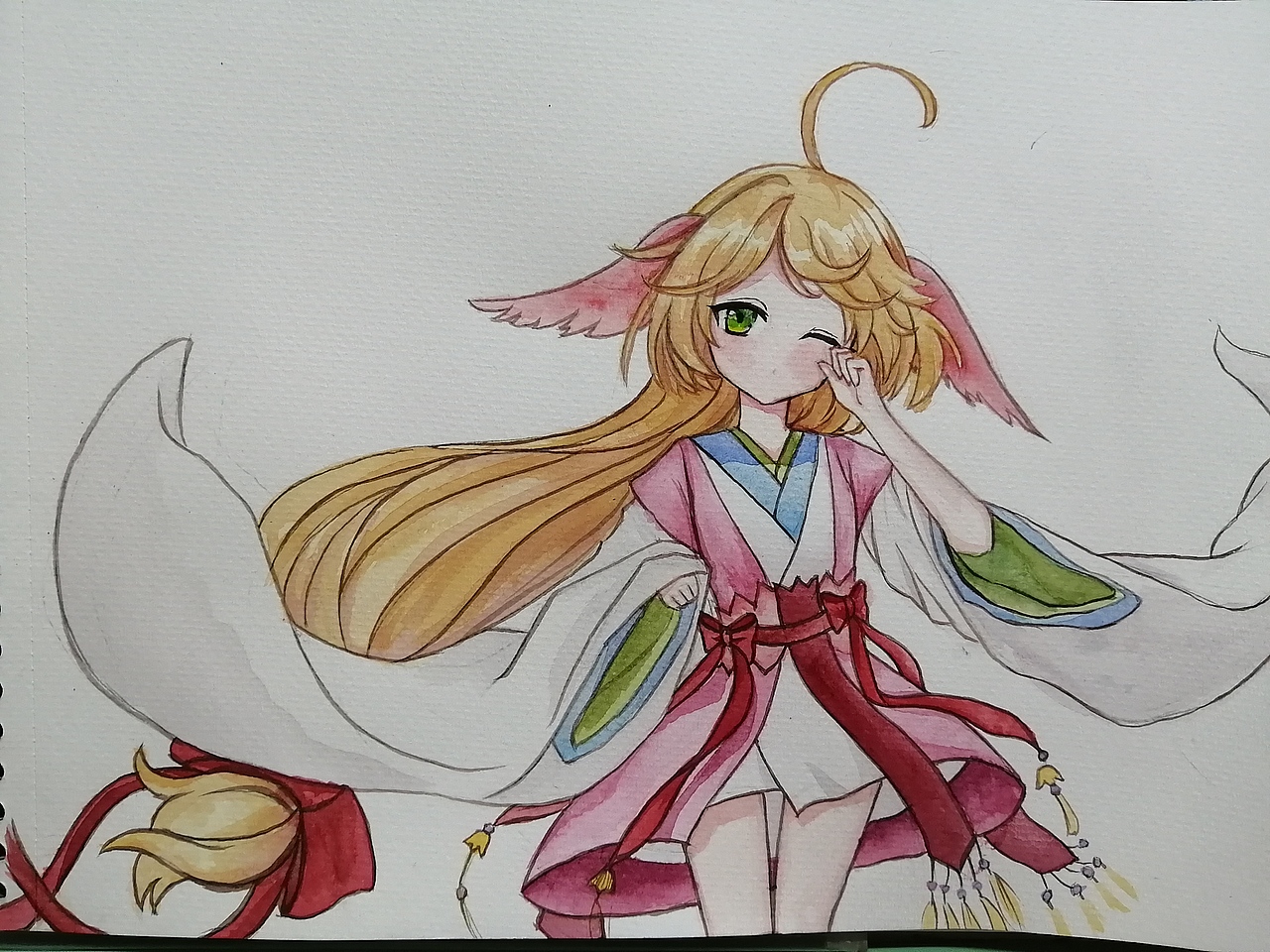 狐妖小红娘手绘临摹（图ZMTk1NTI2NjAw） - 单幅漫画 - 站酷设计师蘑菇的菇原创素材 - 站酷ZCOOL