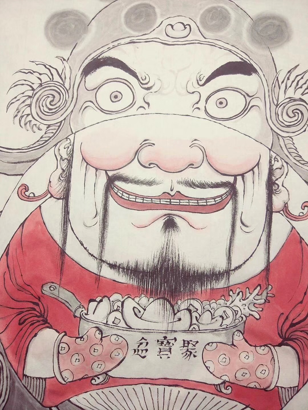 《半面扇》明子（图ZMTYzMzc2Mzcy） - 绘画 - 站酷设计师明子水墨奇幻世界原创素材 - 站酷ZCOOL