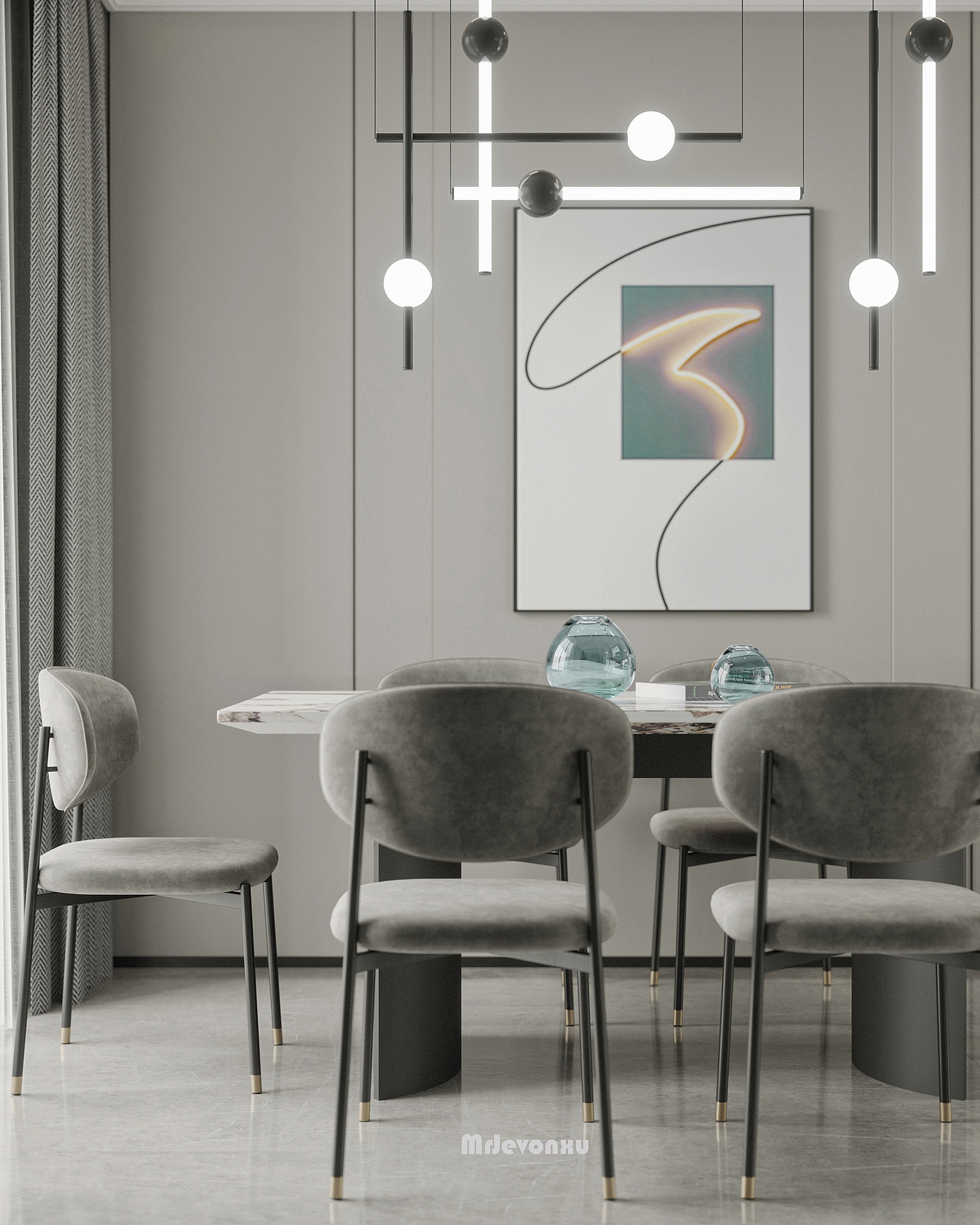 现代-简约（翠绿）（图ZMjY5ODAwMDI0） - 家装设计 - 站酷设计师Mr丶麋鹿原创素材 - 站酷ZCOOL