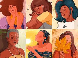 2020二月宅家画黑姑娘