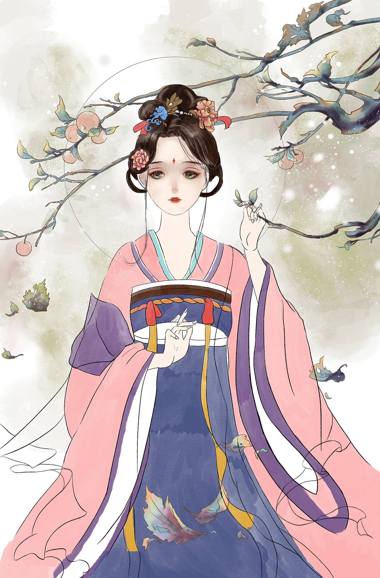 人物古风手绘|插画|创作习作|轩大拾羊 - 原创作品 - 站酷 (zcool)