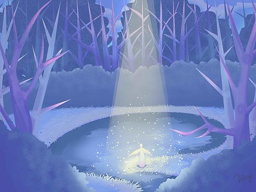 森林中天使（个人主页-ZNDM0NzQ1MjQ=） - 创作习作 - 站酷设计师努力成大触Tinge原创素材 - 站酷ZCOOL