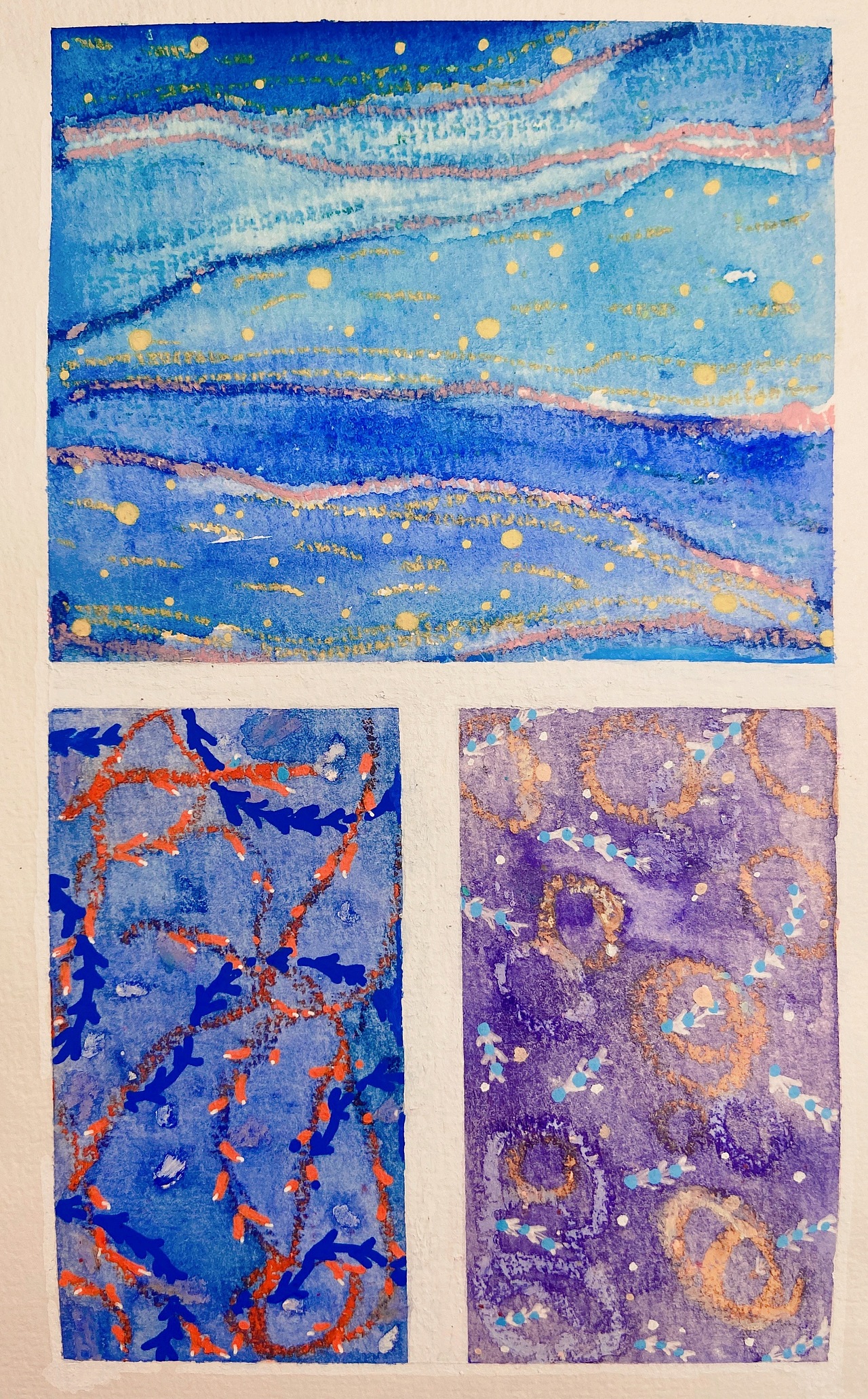 用水彩和油画棒做的肌理无锡/插画师/3年前/270浏览挣猫粮的三仓