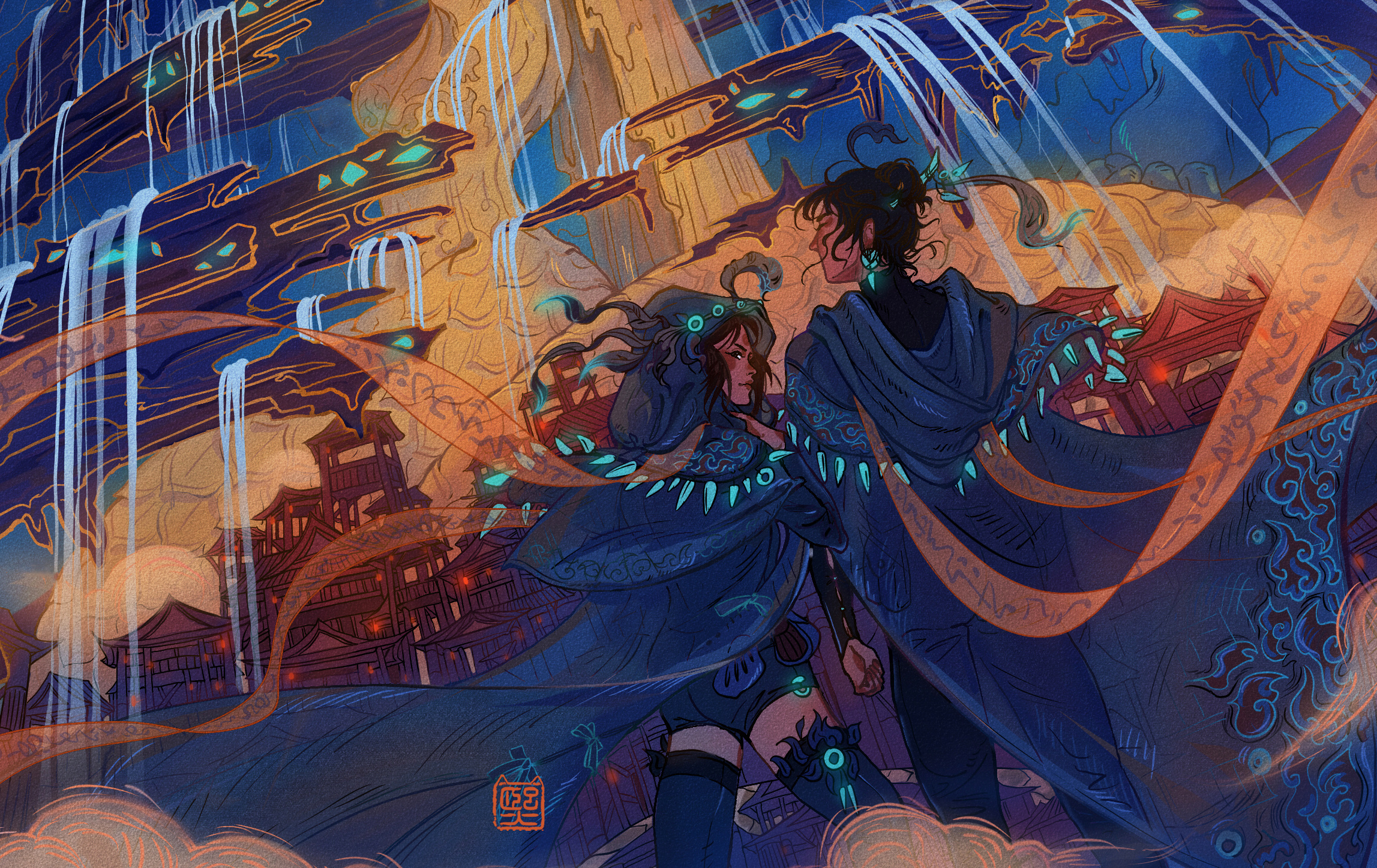 崛起吧国漫《新女娲补天》|插画|其他插画|木屿熙 - 原创作品 - 站酷