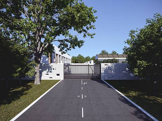 鱼塘景观效果图