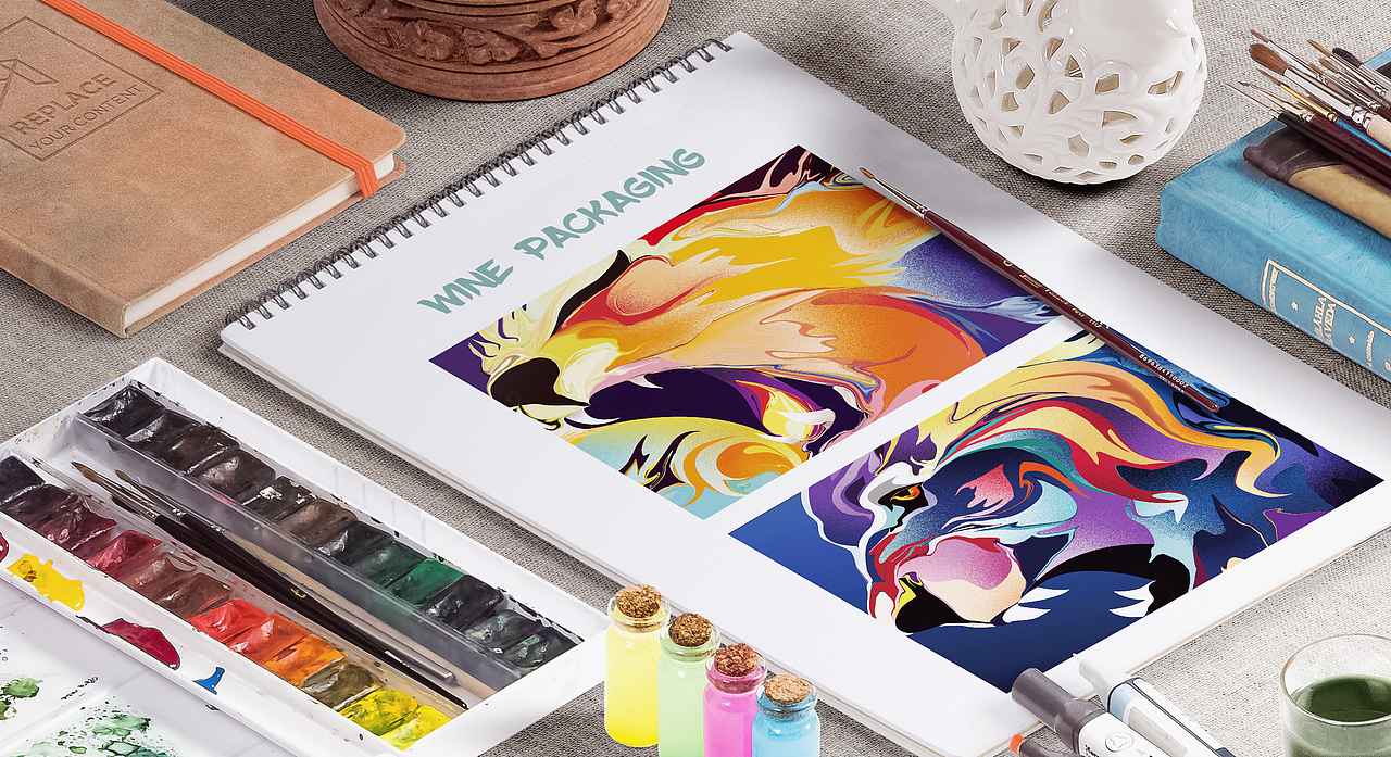 酒灵兽包装插画（图ZMTM4ODQxNjE2） - 商业插画 - 站酷设计师马成功原创素材 - 站酷ZCOOL