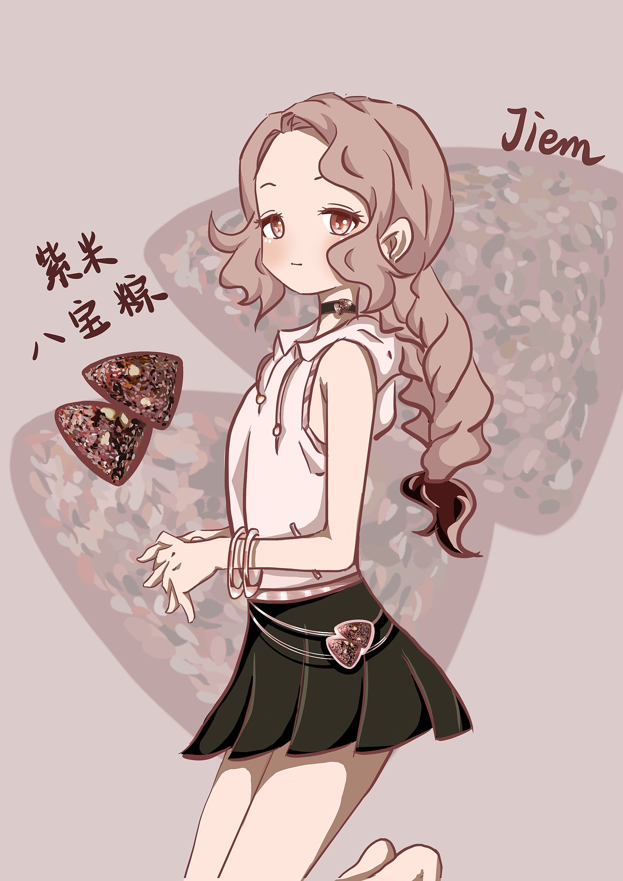 粽子姑娘（图ZMjE0NTg1NjY4） - 创作习作 - 站酷设计师jiem_莯冉原创素材 - 站酷ZCOOL