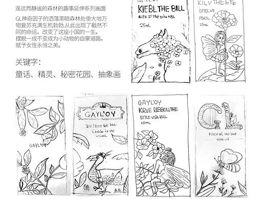 彩妆插画-包装设计概念图