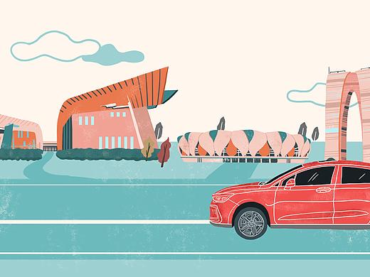 小车车带你兜风（个人主页-ZMzA5MDc3MTY=） - 商业插画 - 站酷设计师立早Lizao原创素材 - 站酷ZCOOL