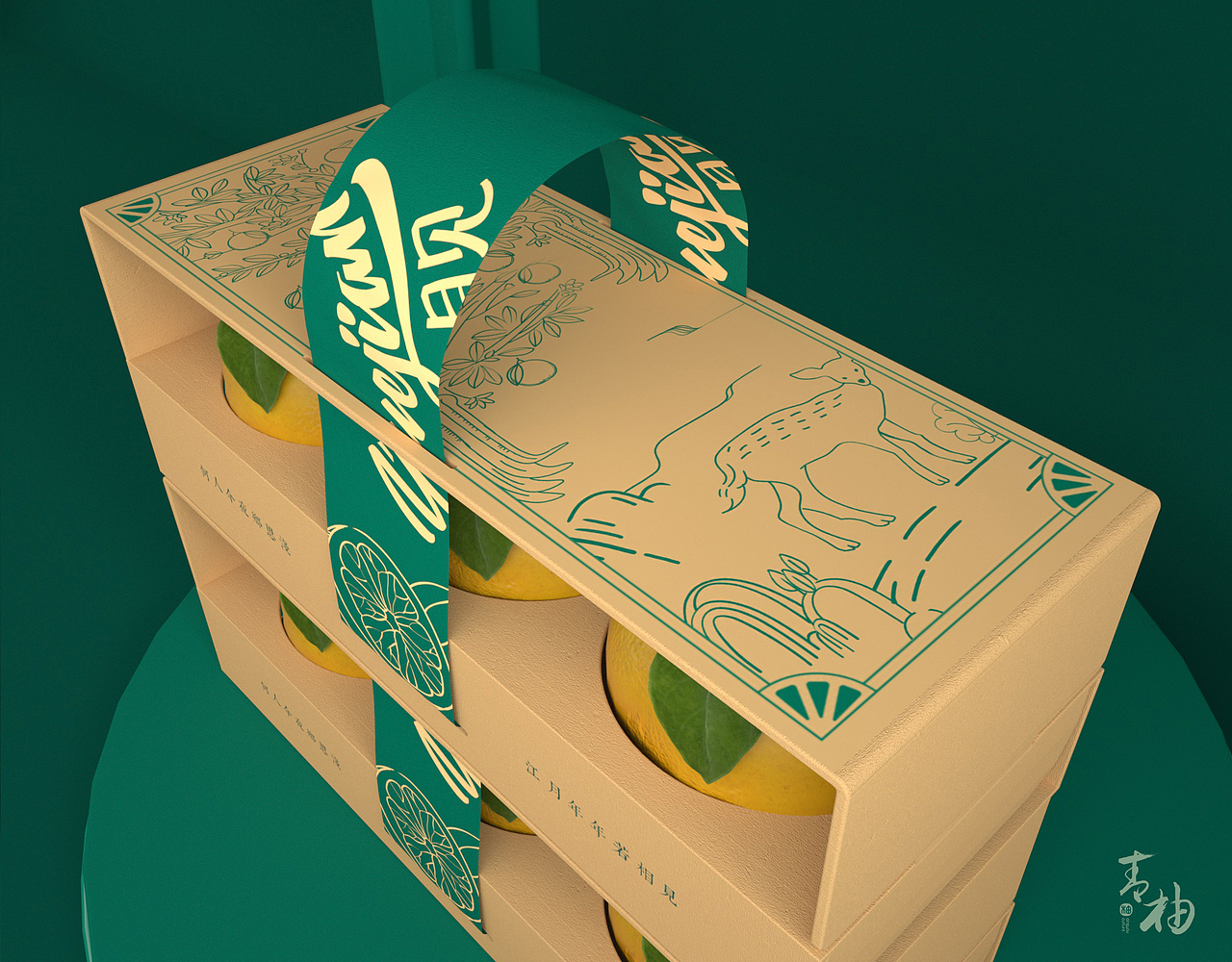 青柚设计 x 月见|水果柚子包装设计