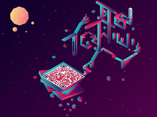 2.5d 插画-名字设计