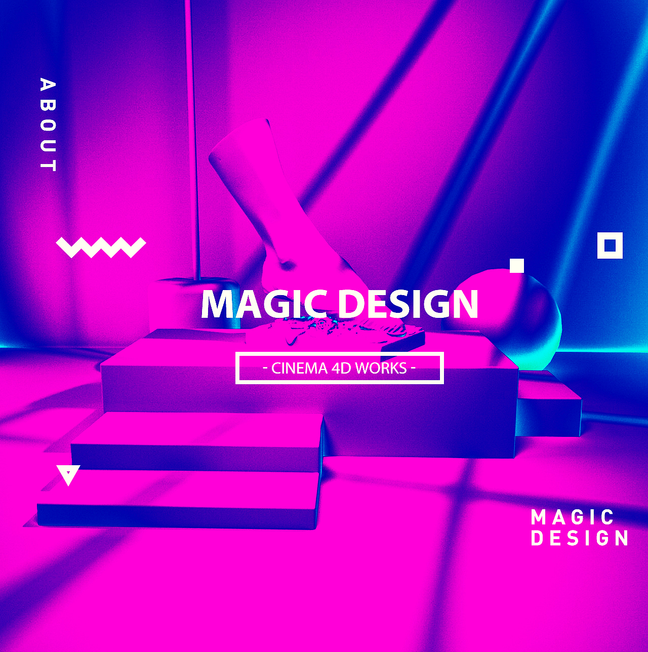 2018年MAGIC C4D作品集合（图ZMTE1MzkwNjYw） - 场景 - 站酷设计师靖哥教你做C4D原创素材 - 站酷ZCOOL