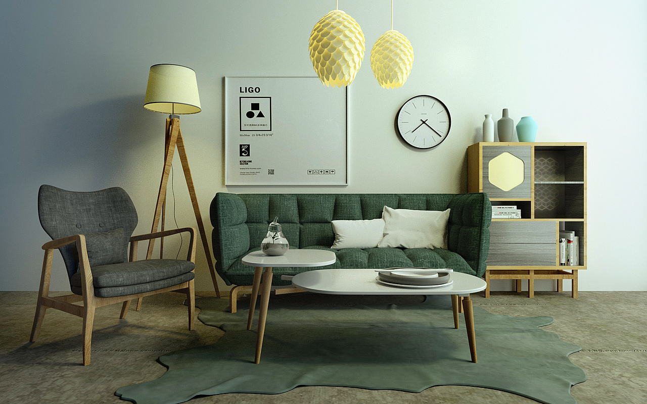 C4d 指纹锁渲染淘宝详情图