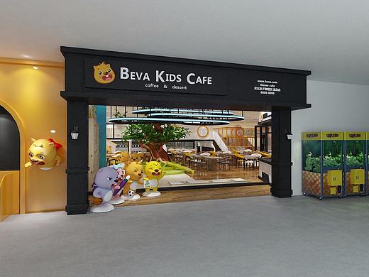 贝瓦亲子咖啡厅设计-2016年
