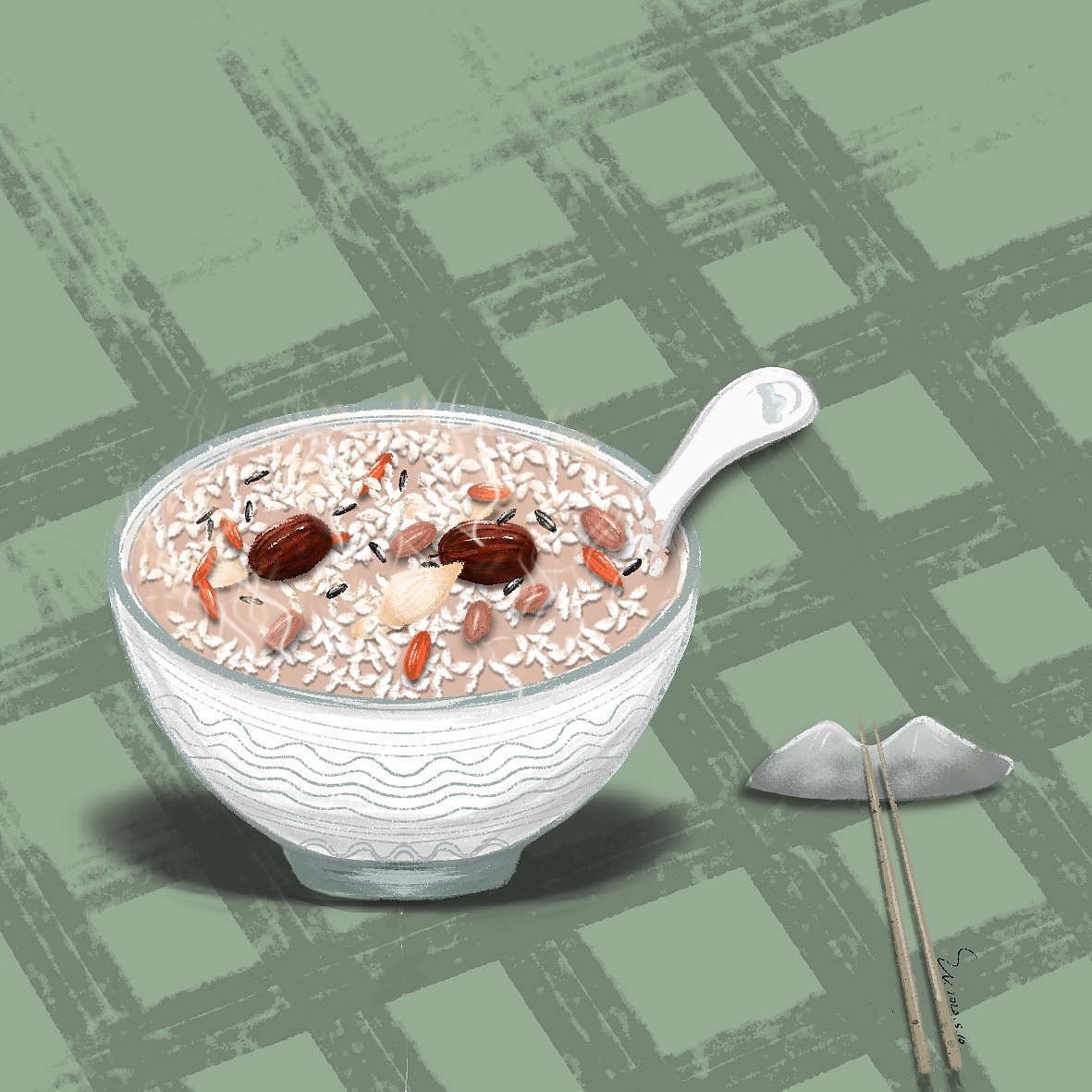 美食（图ZMjEwOTU3Njc2） - 艺术插画 - 站酷设计师Na喔原创素材 - 站酷ZCOOL