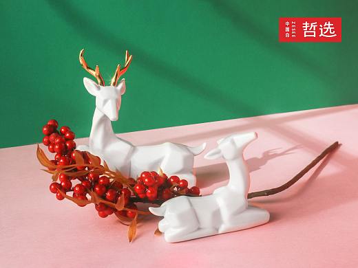 【 中国白·哲选 】一鹿有你 陶瓷摆件 礼品 纪念品