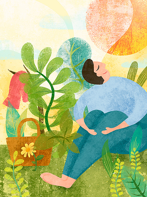 《割草归来》《苍老的童话》推 荐原创-插画-创作习作zinazinazina