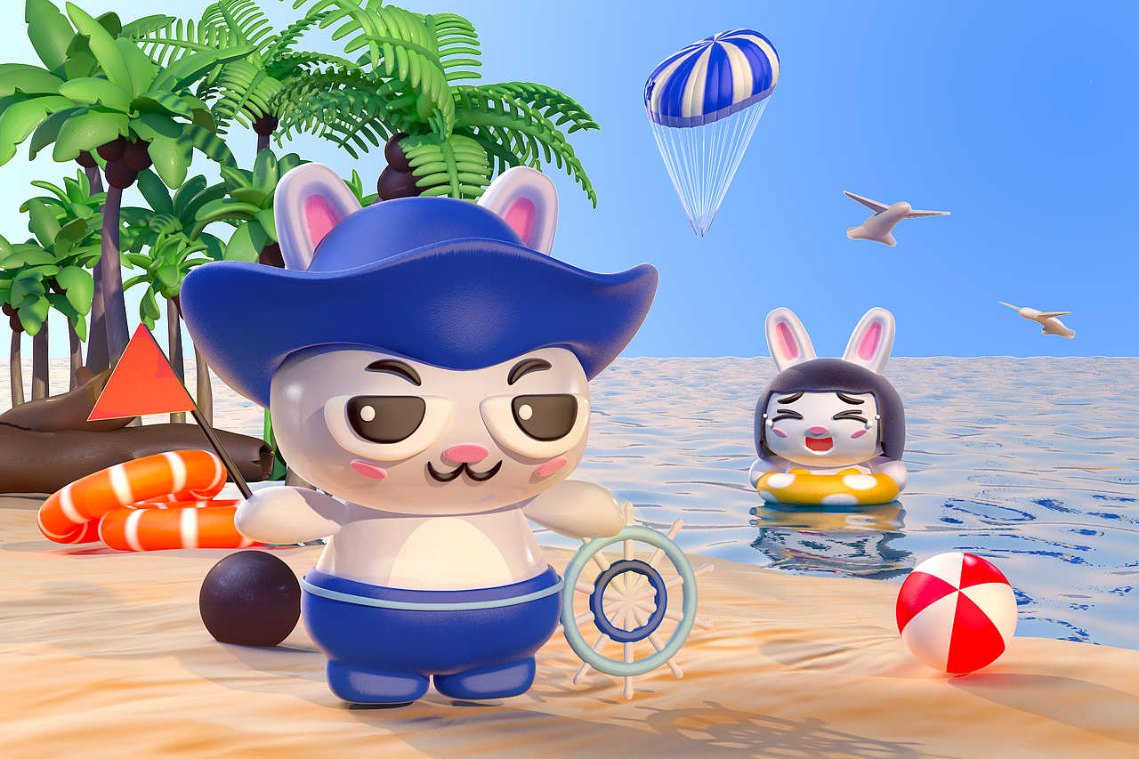 冒险航海家——疯狂的兔子（图ZMTc4MjU4NzQ0） - IP形象 - 站酷设计师HXYingg原创素材 - 站酷ZCOOL
