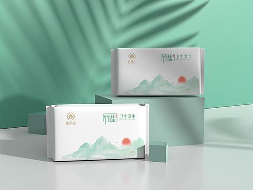 简约国风湿巾包装设计