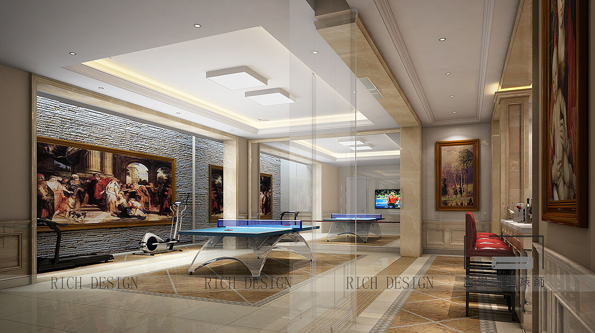 深圳宝安区曦城别墅装修效果设计图1200平方米，混搭（图ZMTI5NjcwMjQ4） - 家装设计 - 站酷设计师誉巢别墅装饰公司原创素材 - 站酷ZCOOL