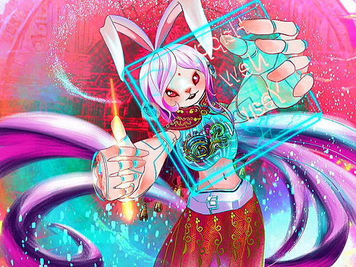 机械兔子（个人主页-ZNjUzNTc4MzI=） - 创作习作 - 站酷设计师墓月原创素材 - 站酷ZCOOL