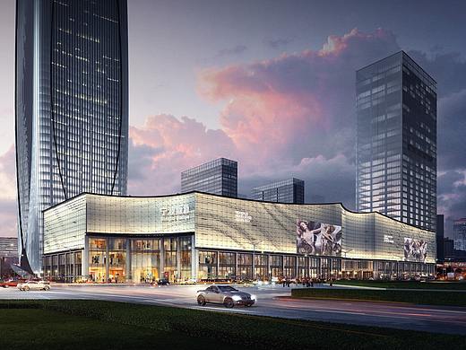 宁波阪急百货购物中心，用简单的线条撑起高级空间！