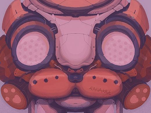 巫毒面具(个人主页-ZNDQwOTc0MjQ=) - 新锐潮流插画 - 站酷设计师猫的范FANAKRIT原创素材 - 站酷ZCOOL