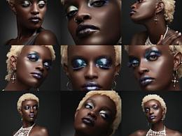 这组黑人美妆片登上了《MALVIE》杂志