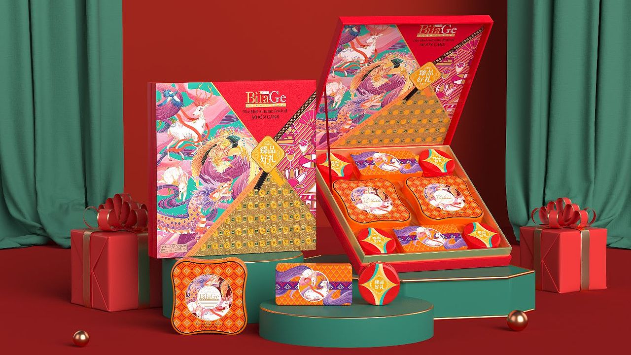 巨灵设计与帝辉比拉阁月饼礼盒设计案例