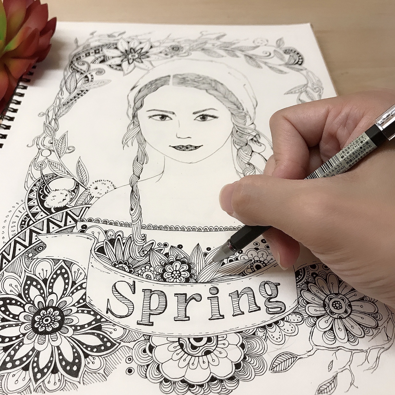 禅绕画少女（图ZMTU2NDc0OTc2） - 创作习作 - 站酷设计师Mr_Kidd禅绕画原创素材 - 站酷ZCOOL