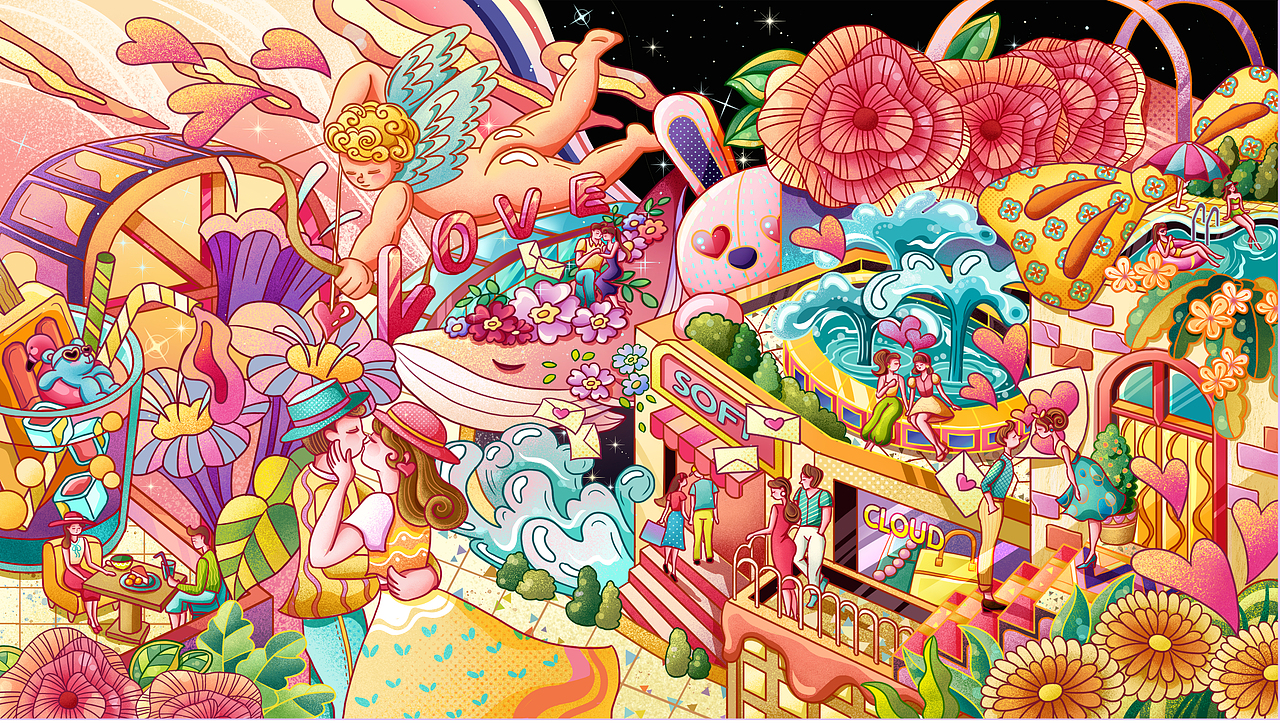 无畏心世界—真爱信仰（图ZMzM3NjQyMjY4） - 商业插画 - 站酷设计师兔子酱wendy原创素材 - 站酷ZCOOL