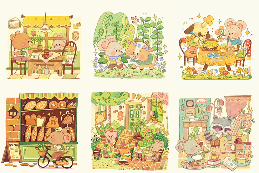 小老鼠系列小场景7-12