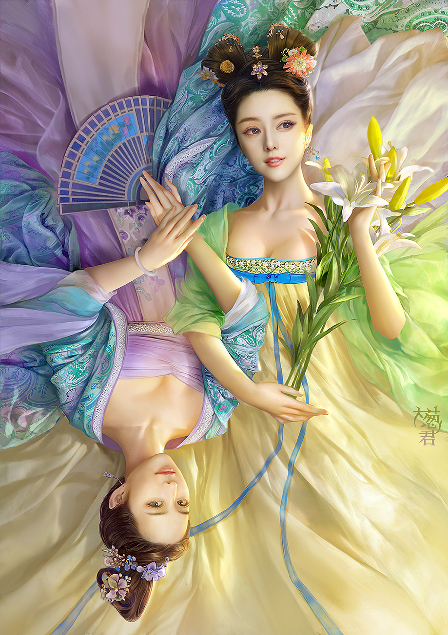致闺蜜（图ZMjM2NDAwNDg=） - 商业插画 - 站酷设计师大葱君原创素材 - 站酷ZCOOL