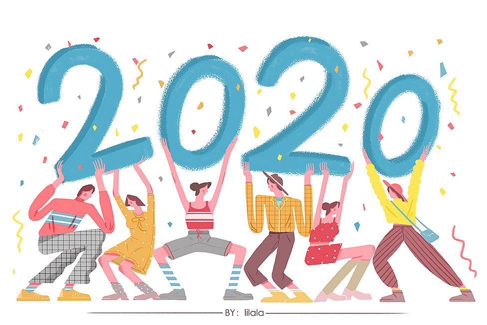 2020年 1月 2月插画（图ZMTk4MzQxODA4） - 商业插画 - 站酷设计师李啦啦li原创素材 - 站酷ZCOOL