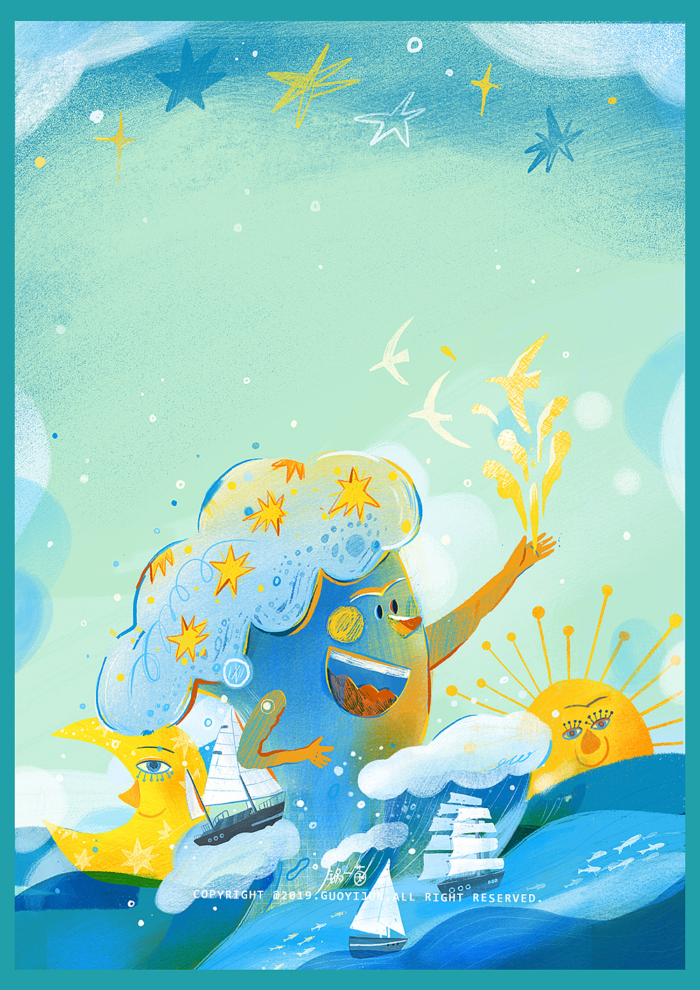 《小桔灯》封面 and so on_锅一菌009-站酷zcool