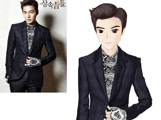 李敏镐-卡通手绘