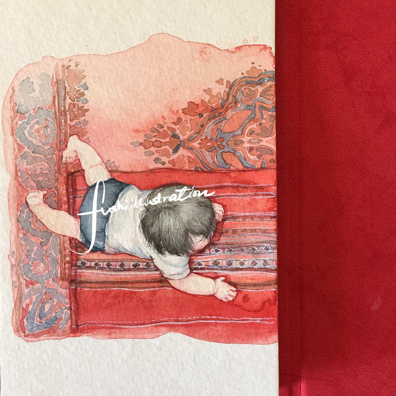 宝宝卡通肖像水彩画Ⅱ