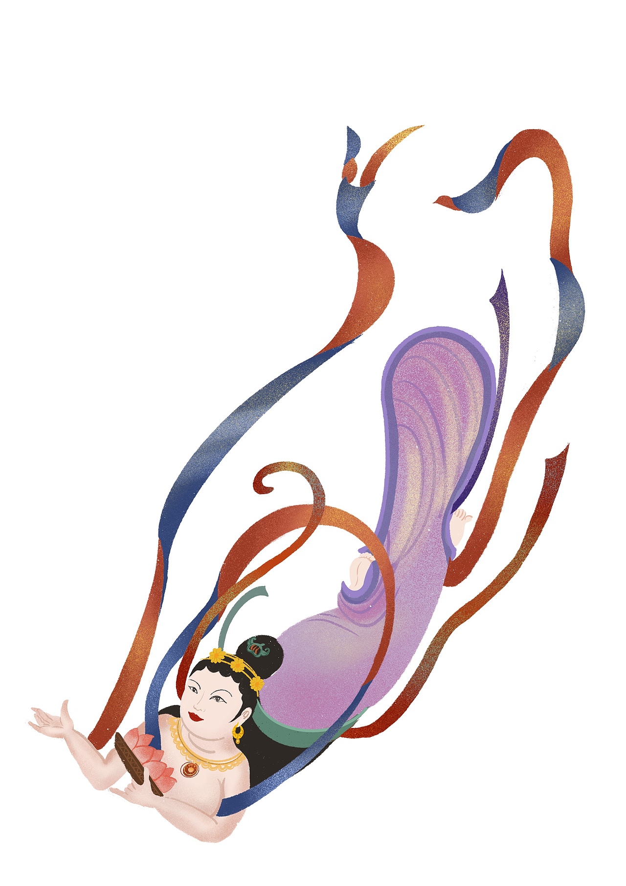 敦煌元素小插画