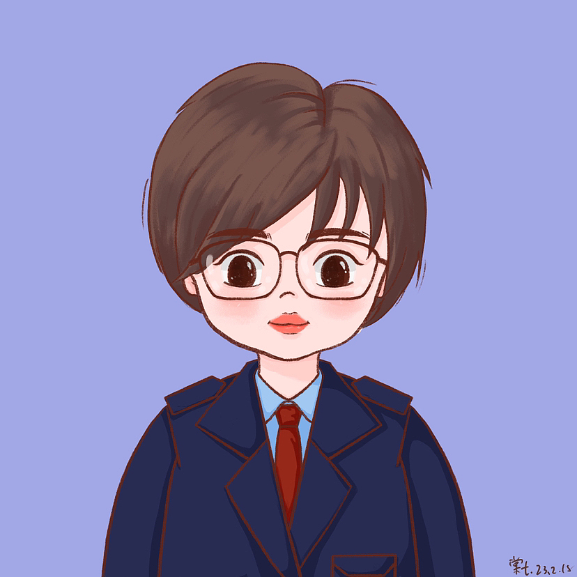 职业头像插画,Q版头像插画