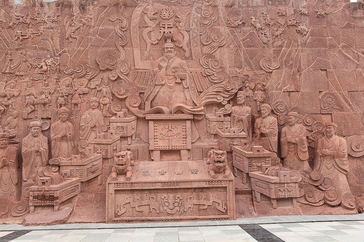 景区护坡浮雕(图)