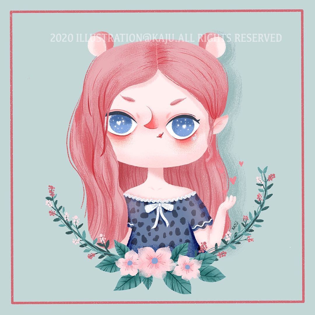 动物系女孩（图ZMjAzMDM0MjAw） - 儿童插画 - 站酷设计师卡橘kaju原创素材 - 站酷ZCOOL