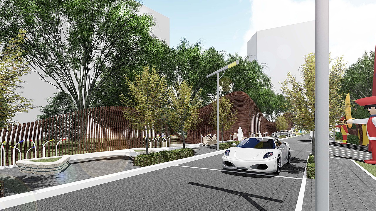 工业园入口设计|空间|景观设计|噜噜噜噜鲁鲁修_原创作品-站酷zcool