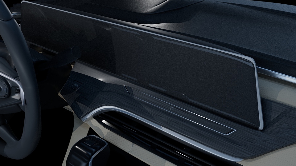 汽车内室中控台 建模渲染