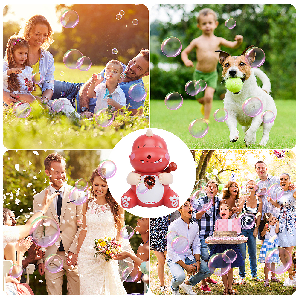 亚马逊主图-小恐龙泡泡机