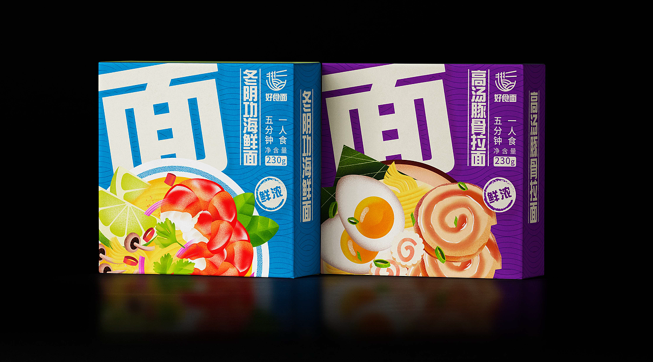 速食拉面插画包装设计（图ZMzQ5MDc0NjMy） - 包装 - 站酷设计师嘉鹿原创素材 - 站酷ZCOOL
