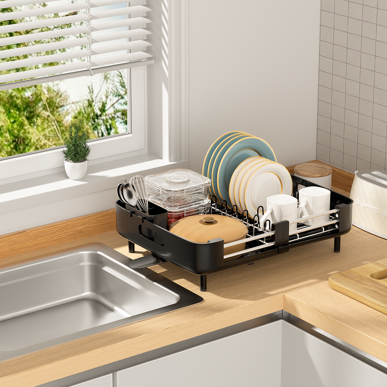 沥水架建模渲染