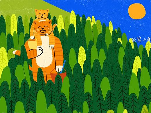 插畫 | 童趣2（個人主頁-ZNTAzNjYwOTY=） - 兒童插畫 - 站酷設計師黑小米原創(chuàng)素材 - 站酷ZCOOL