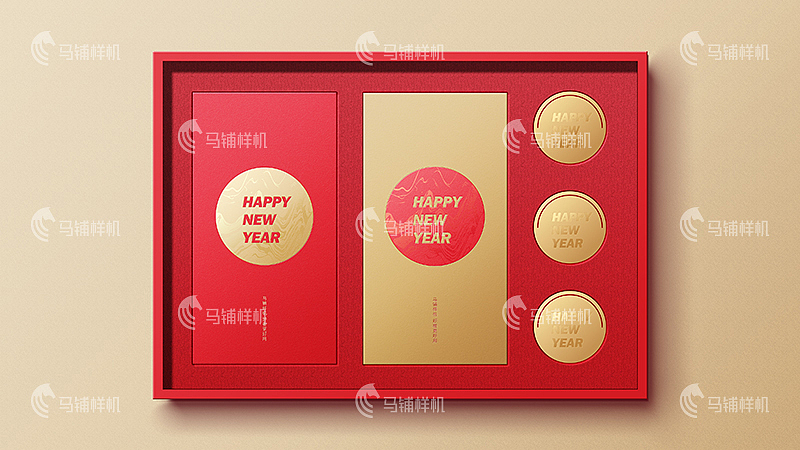红包长款 智能贴图样机模板vi提案展示效果春节psd素材